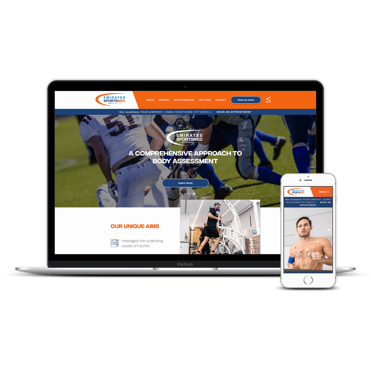 Emirates Sports Medicine | Tom Hoadley | Freelance Wordpress Developer