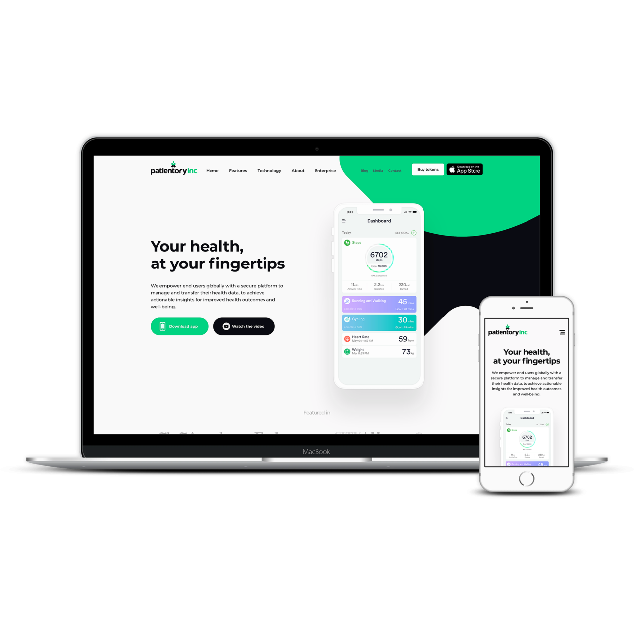 Patientory Website | Tom Hoadley | Freelance Wordpress Developer